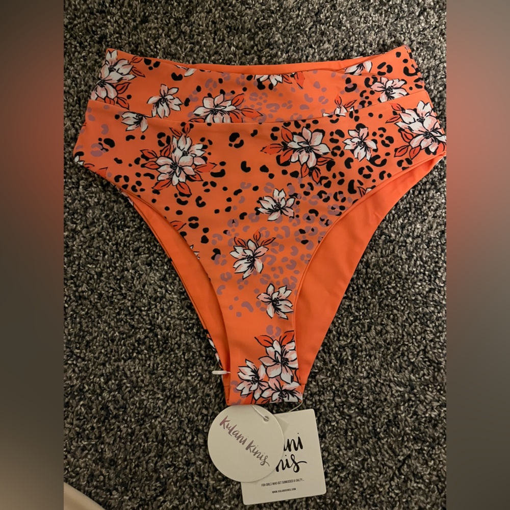 Kulani Kinis High Wasted Cheeky Bikini Bottoms